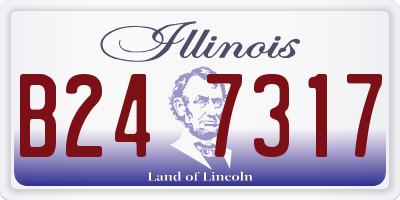 IL license plate B247317