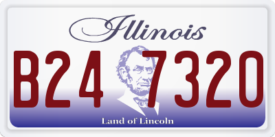 IL license plate B247320