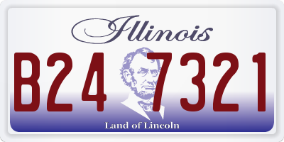 IL license plate B247321