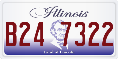 IL license plate B247322