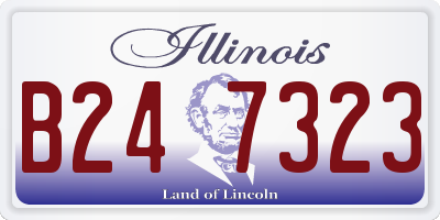 IL license plate B247323