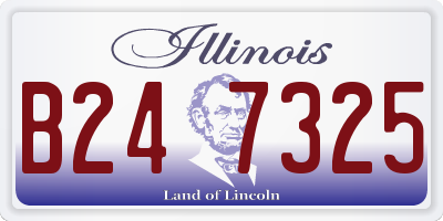 IL license plate B247325