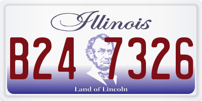 IL license plate B247326