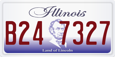 IL license plate B247327