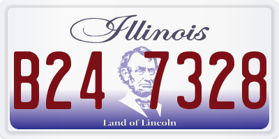 IL license plate B247328
