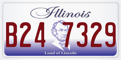 IL license plate B247329