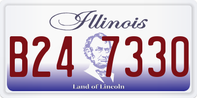 IL license plate B247330