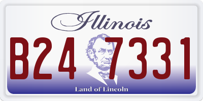 IL license plate B247331