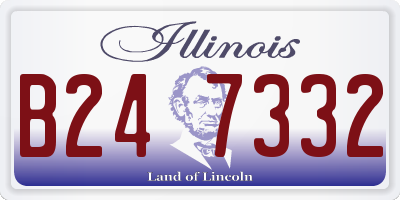IL license plate B247332