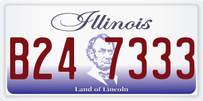 IL license plate B247333