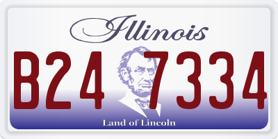 IL license plate B247334