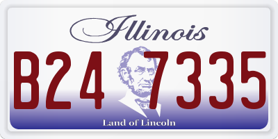 IL license plate B247335