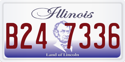 IL license plate B247336