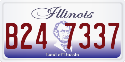 IL license plate B247337