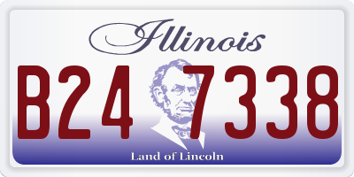 IL license plate B247338