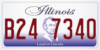 IL license plate B247340