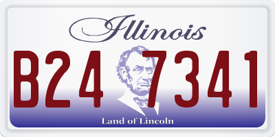 IL license plate B247341