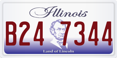 IL license plate B247344