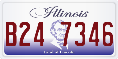 IL license plate B247346