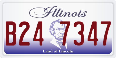 IL license plate B247347