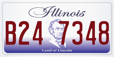 IL license plate B247348