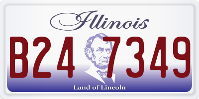 IL license plate B247349
