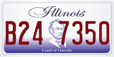 IL license plate B247350