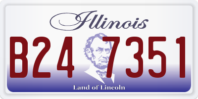 IL license plate B247351