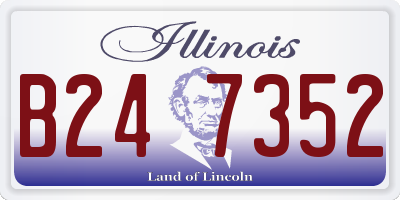 IL license plate B247352