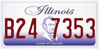 IL license plate B247353