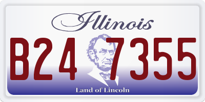 IL license plate B247355