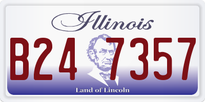 IL license plate B247357
