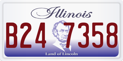 IL license plate B247358