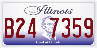 IL license plate B247359