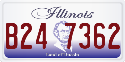 IL license plate B247362