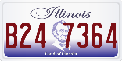 IL license plate B247364