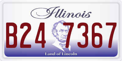 IL license plate B247367