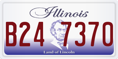 IL license plate B247370