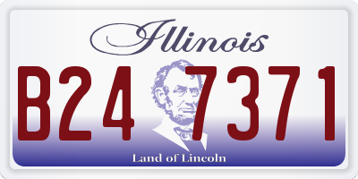IL license plate B247371