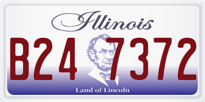 IL license plate B247372