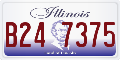 IL license plate B247375