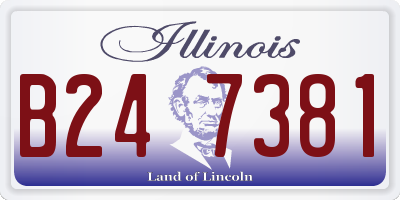 IL license plate B247381