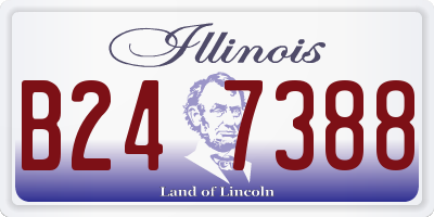 IL license plate B247388
