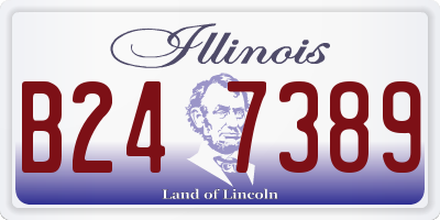 IL license plate B247389