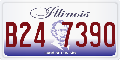 IL license plate B247390