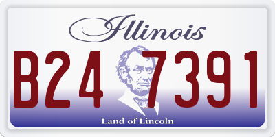 IL license plate B247391