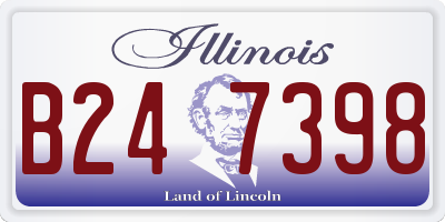 IL license plate B247398