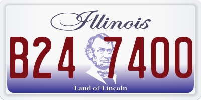 IL license plate B247400