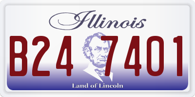 IL license plate B247401