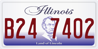 IL license plate B247402